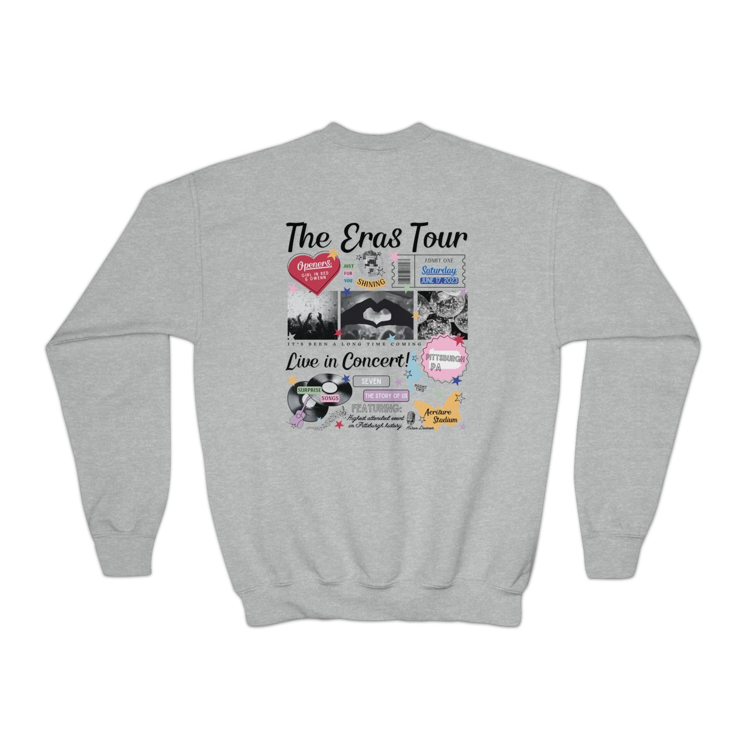 pittsburgh night 2 youth retro sweater