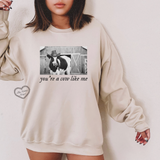 cow like me sweater