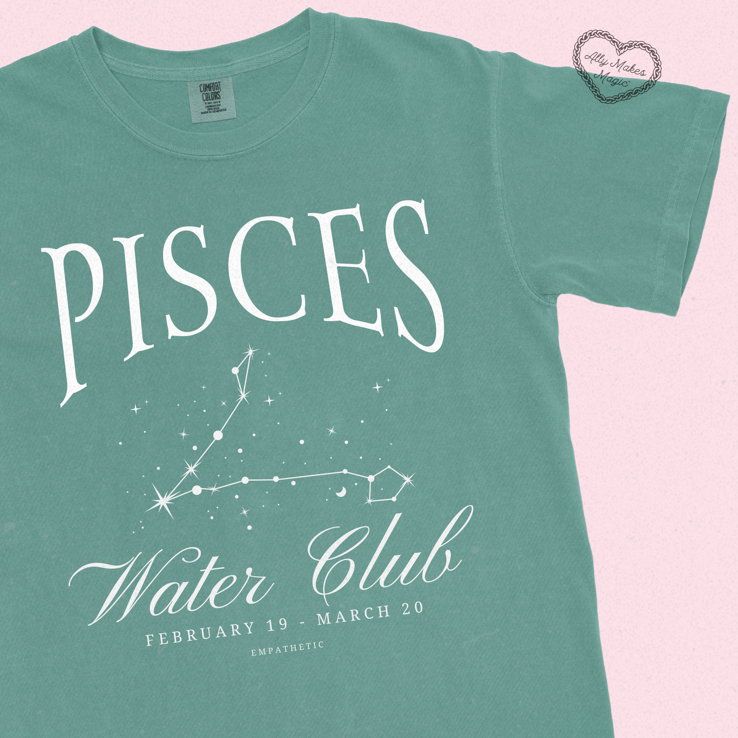 pisces zodiac tee | comfort colors