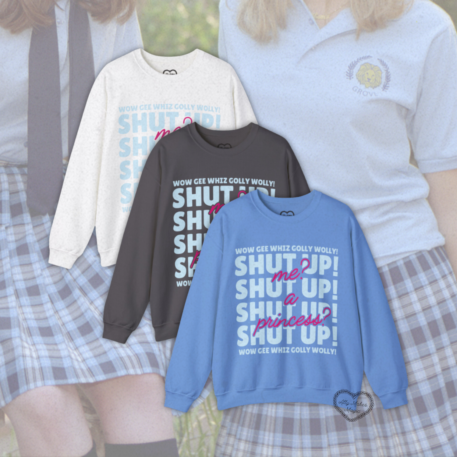 shut up! pullover sweater