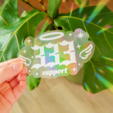 angel numbers suncatcher sticker (111-999)