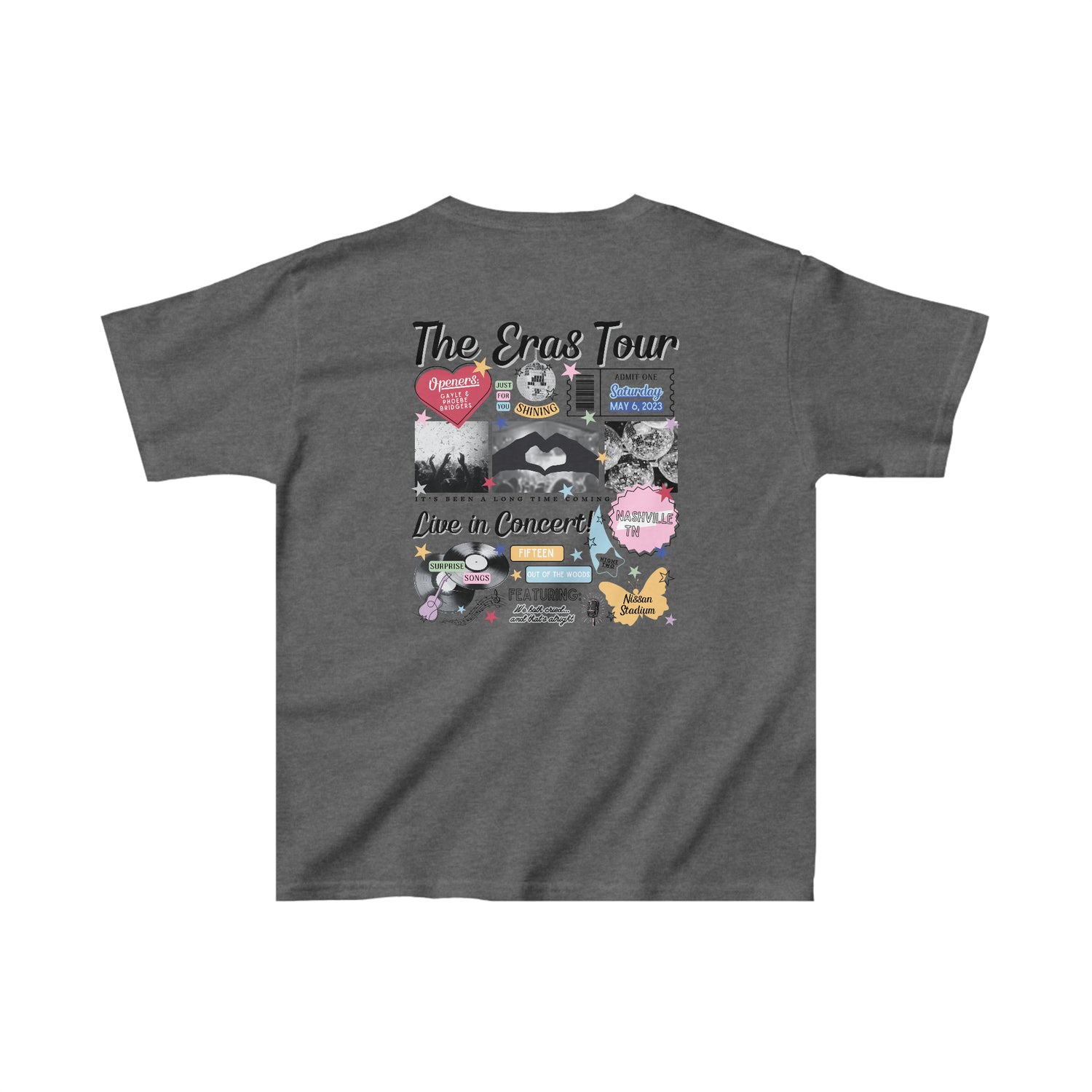 nashville night 2 youth retro tee