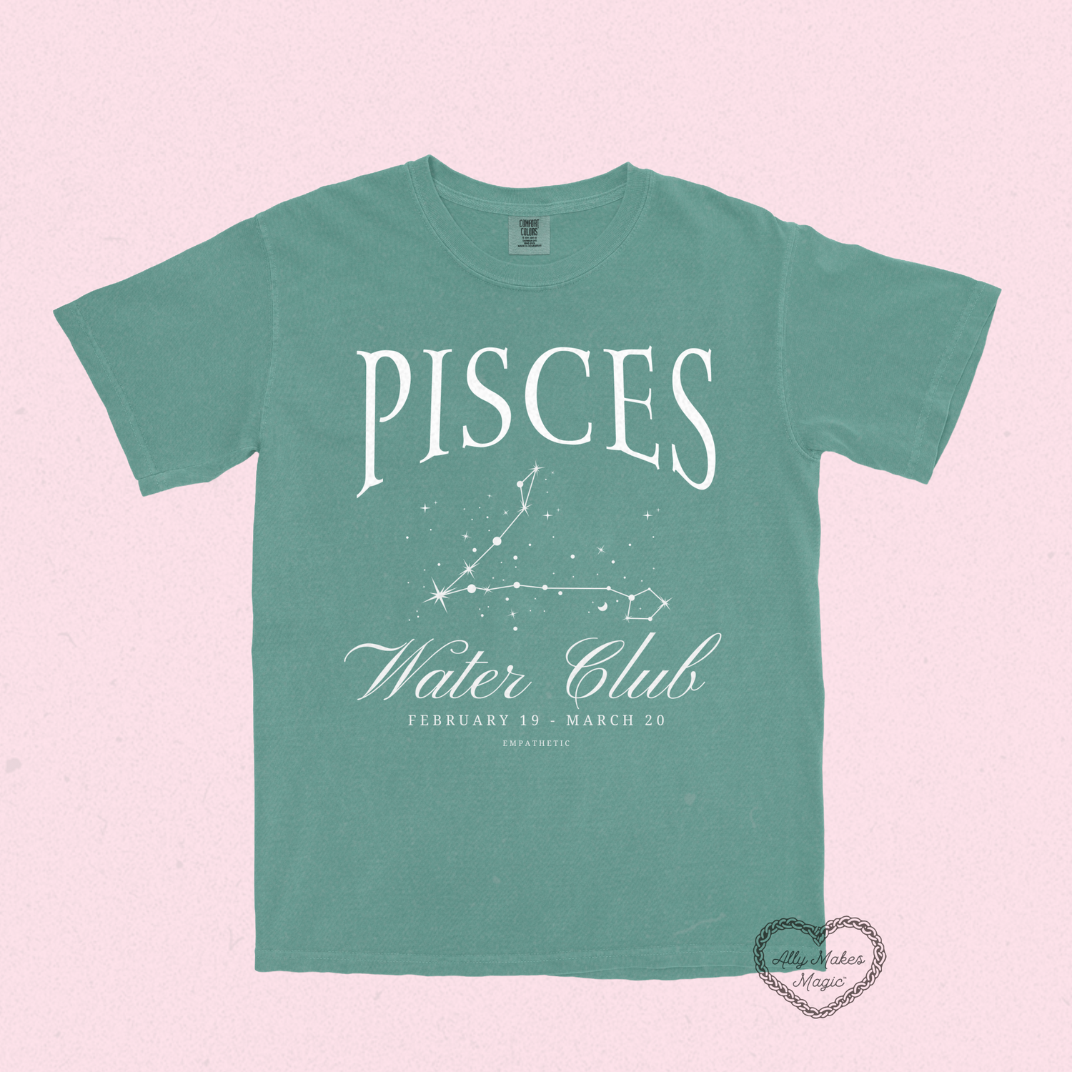 pisces zodiac tee | comfort colors