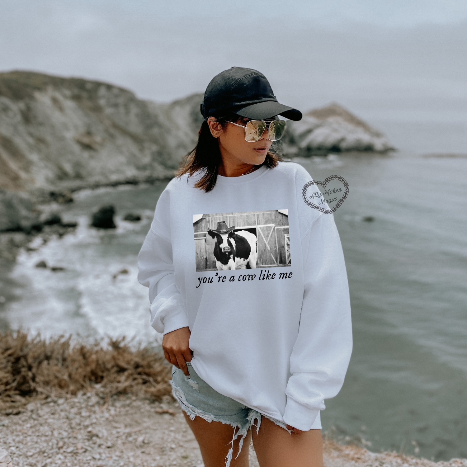 cow like me crewneck