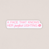 perfect lighting decal sticker