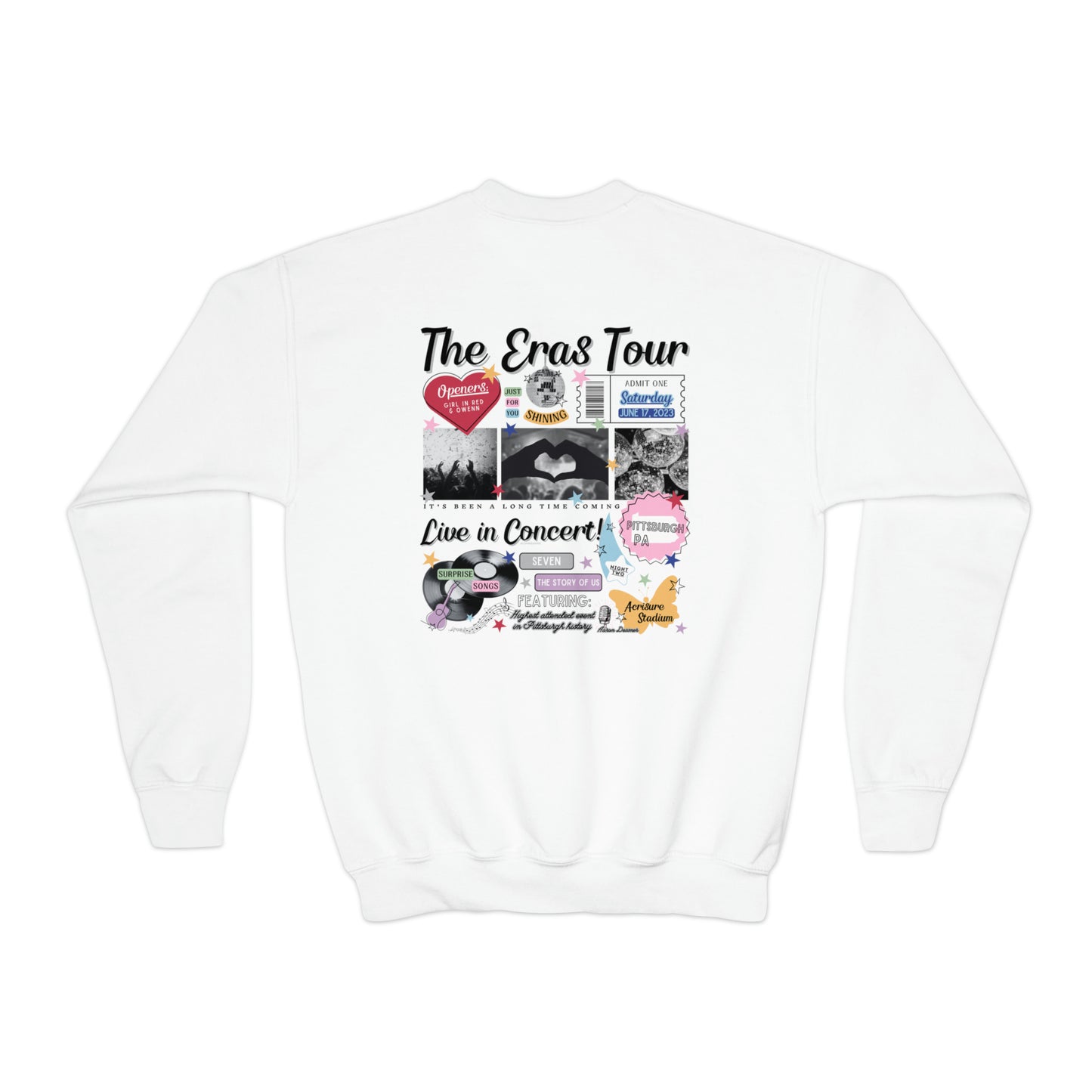 pittsburgh night 2 youth retro sweater