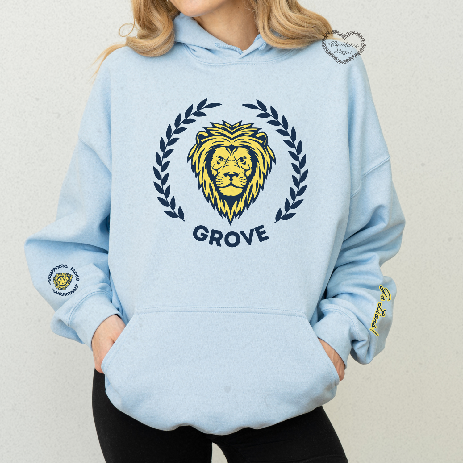 grove hs lions hoodie