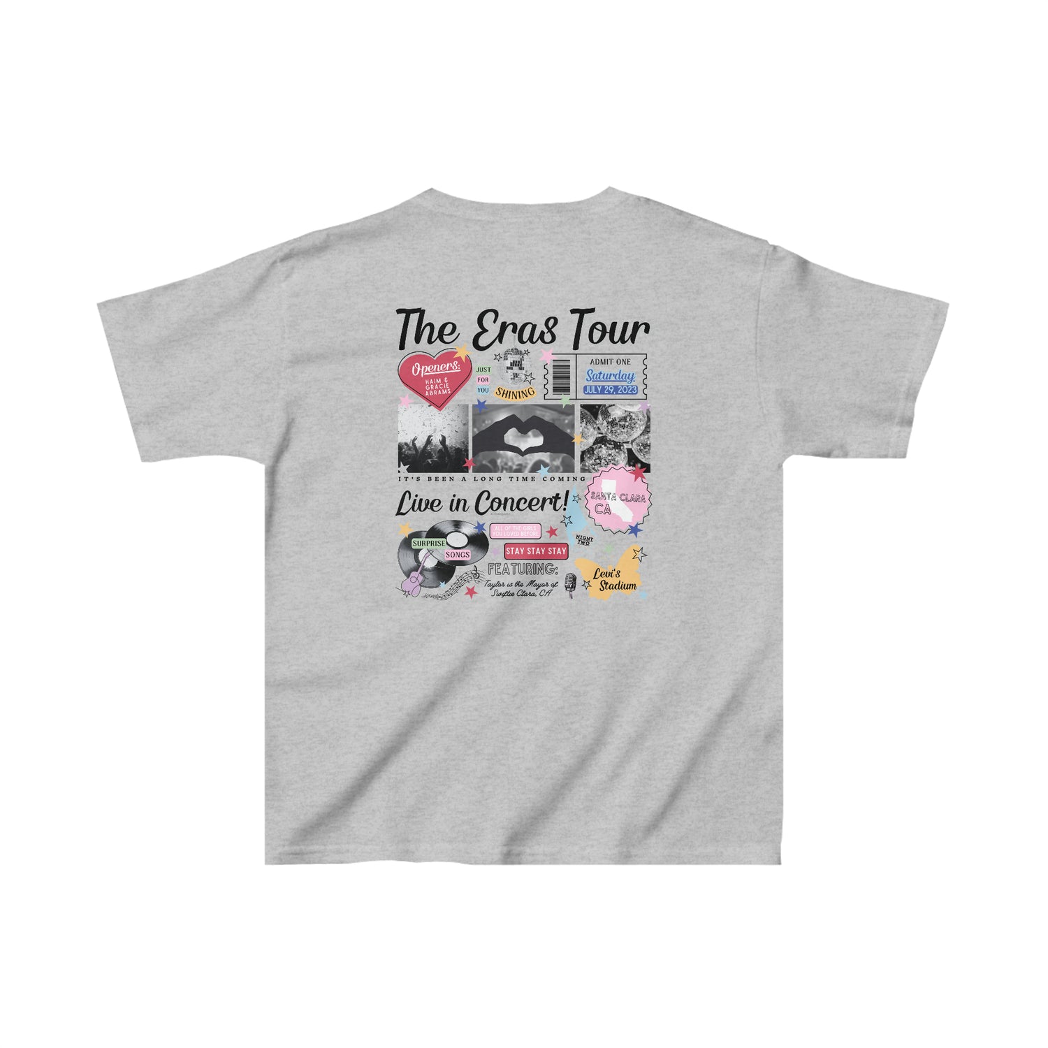 santa clara night 2 youth retro tee