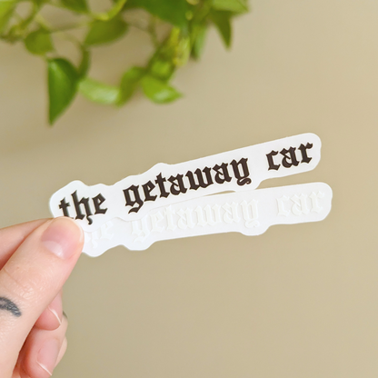 the getaway car decal