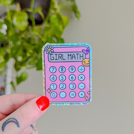 girl math sticker