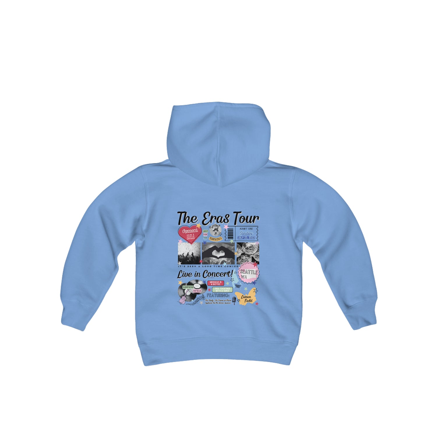 seattle night 2 youth retro hoodie