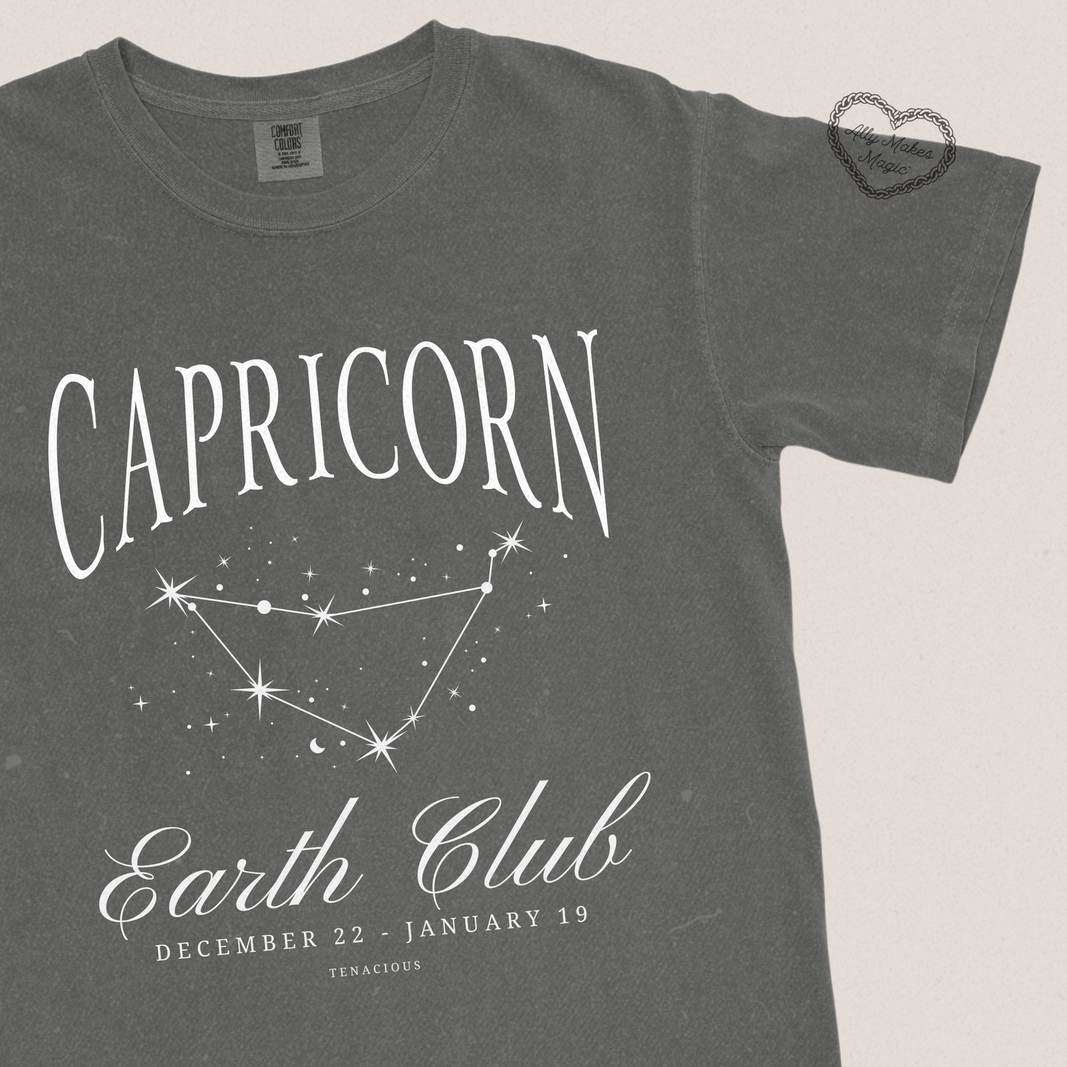 capricorn zodiac tee | comfort colors