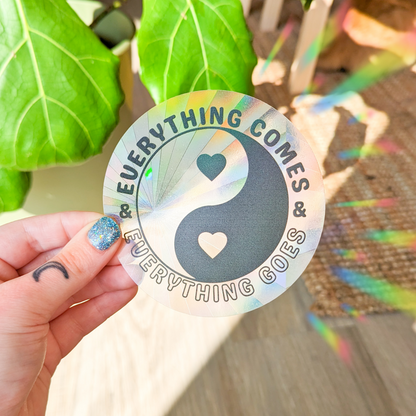 yin yang suncatcher sticker