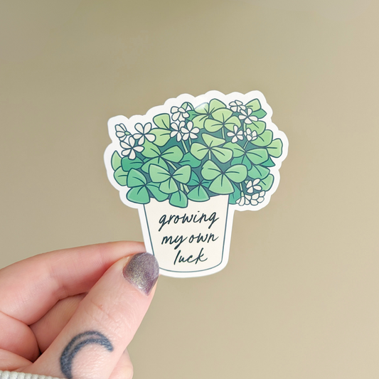 growing my own luck sticker