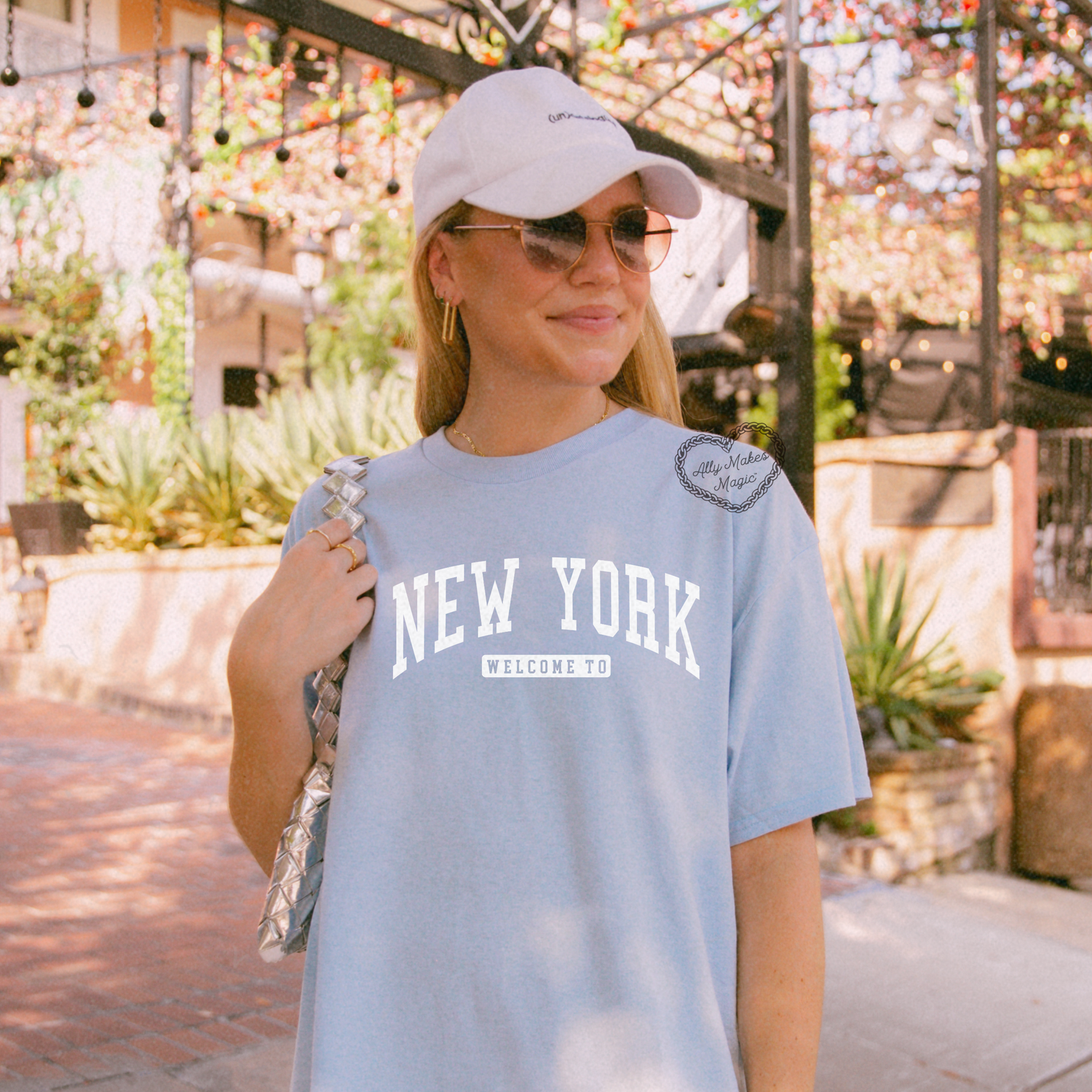 welcome to ny varsity tee