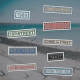 '89 subway tile stickers