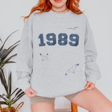 '89 seagull sweater (faux embroidery)