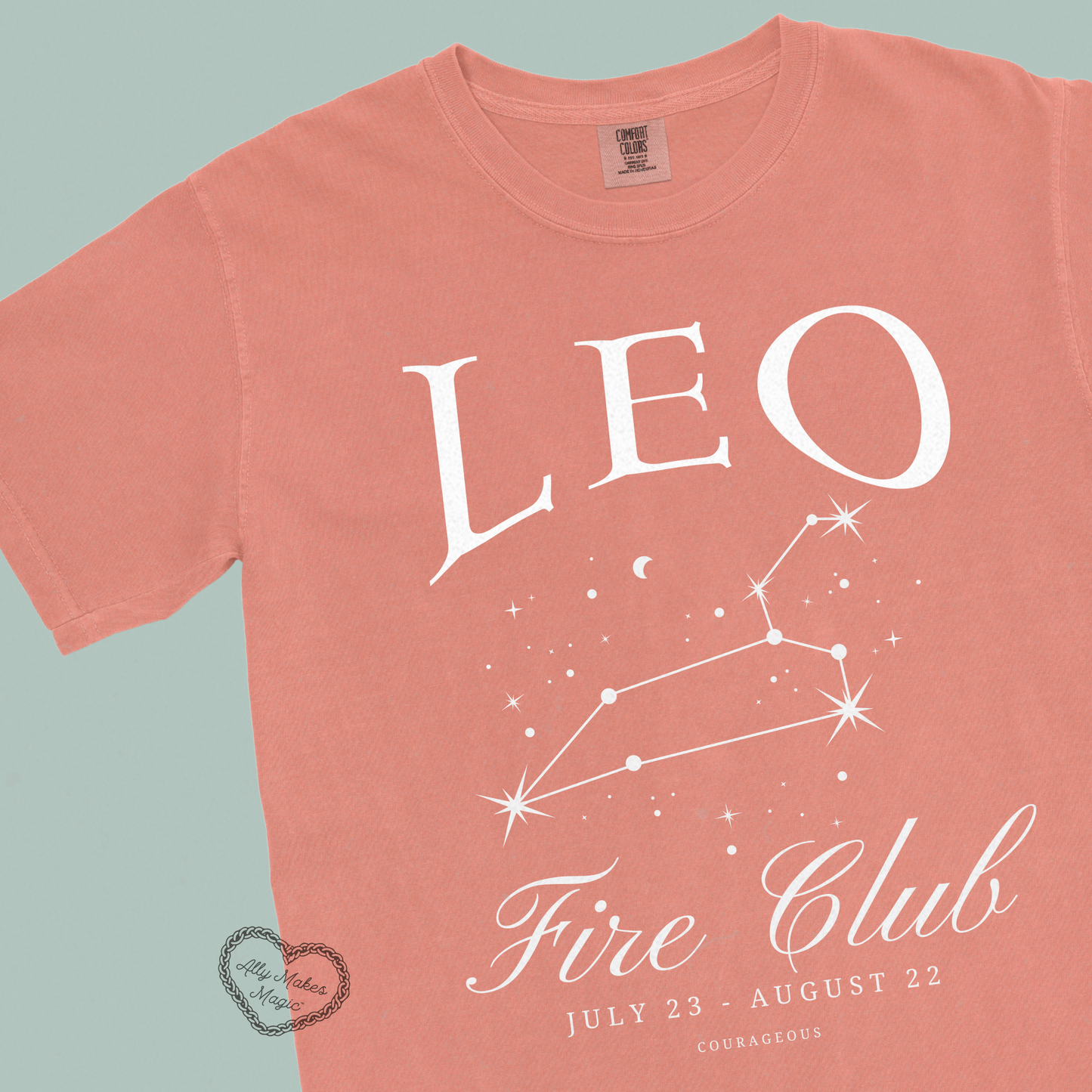 leo zodiac tee | comfort colors