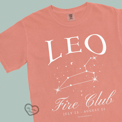 leo zodiac tee | comfort colors