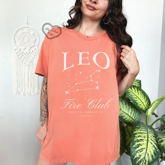 leo zodiac tee | comfort colors