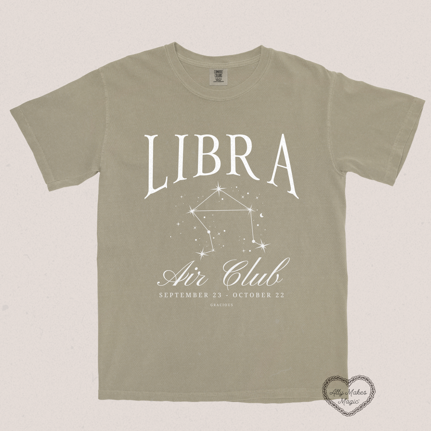 libra zodiac tee | comfort colors