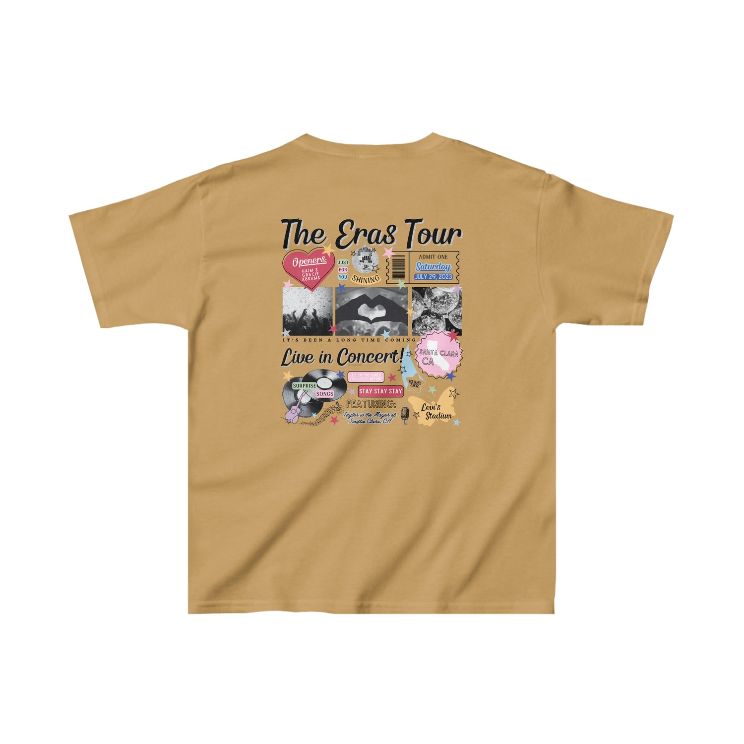 santa clara night 2 youth retro tee