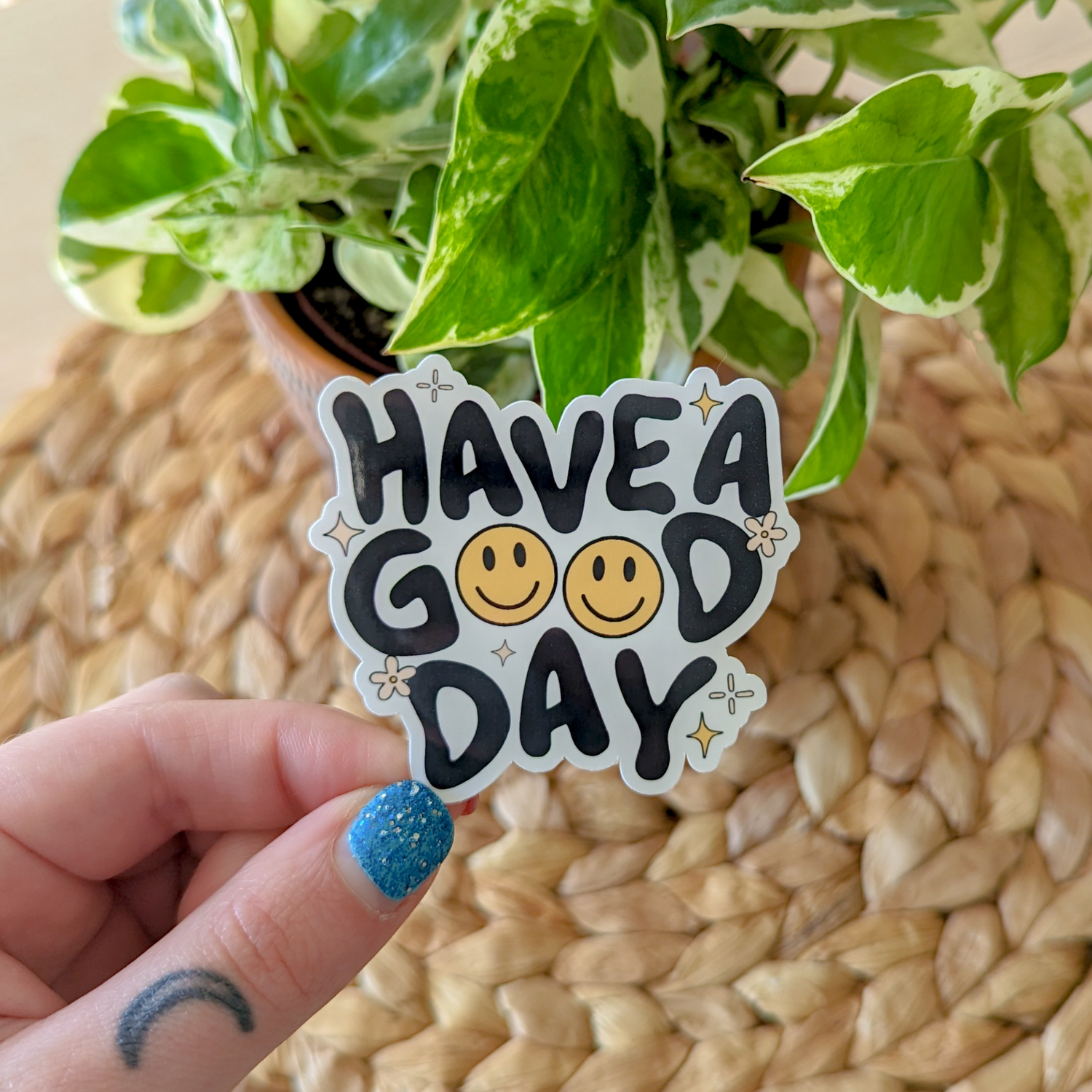 have a good day sticker