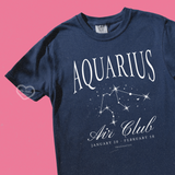 aquarius zodiac tee