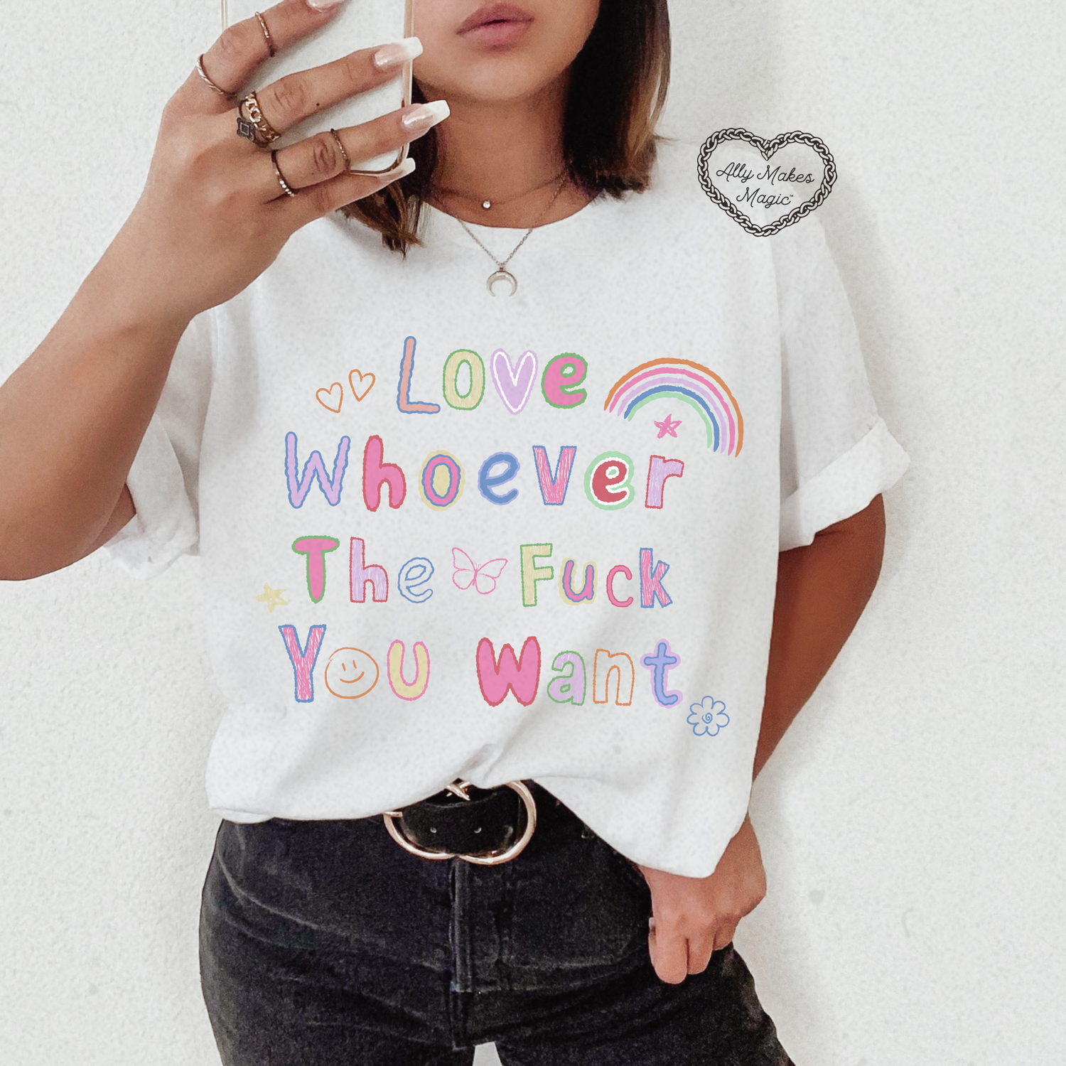 love whoever u want tee