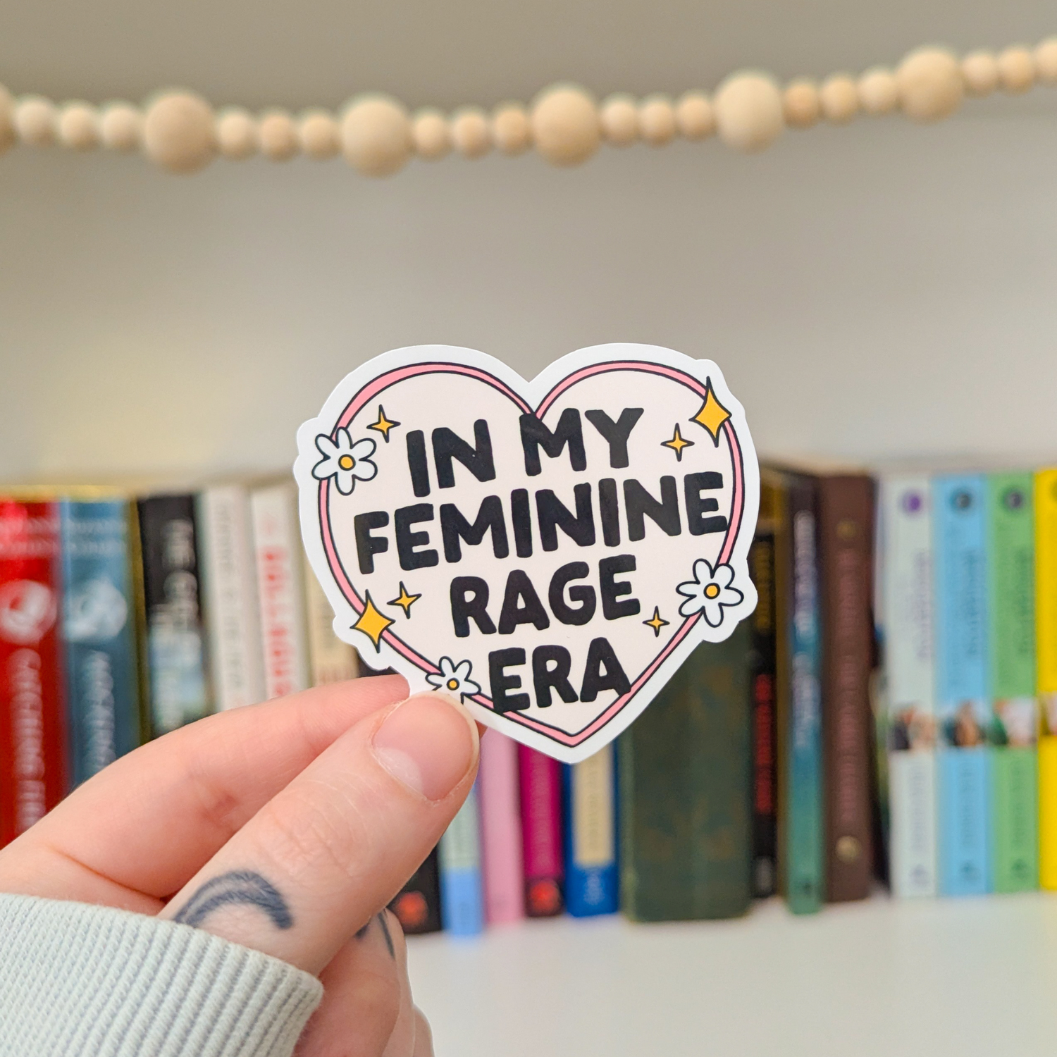 feminine rage era sticker