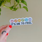 it's ok to feel sticker