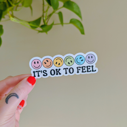 it's ok to feel sticker