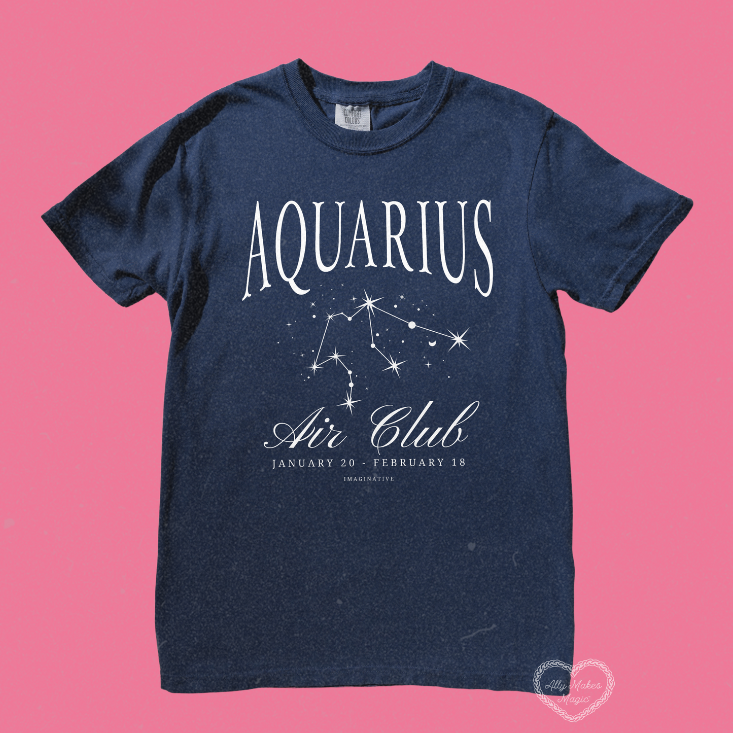 aquarius zodiac tee | comfort colors