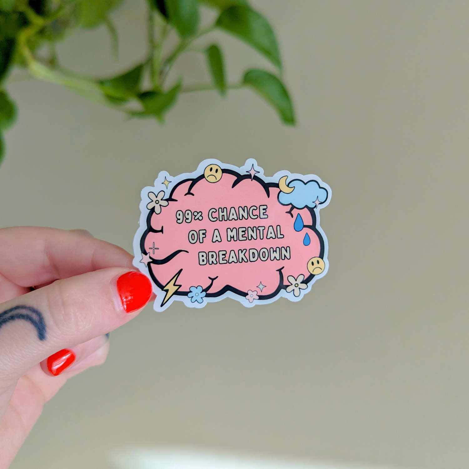 mental breakdown sticker