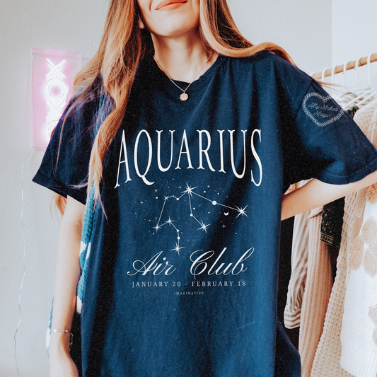 aquarius zodiac tee | comfort colors
