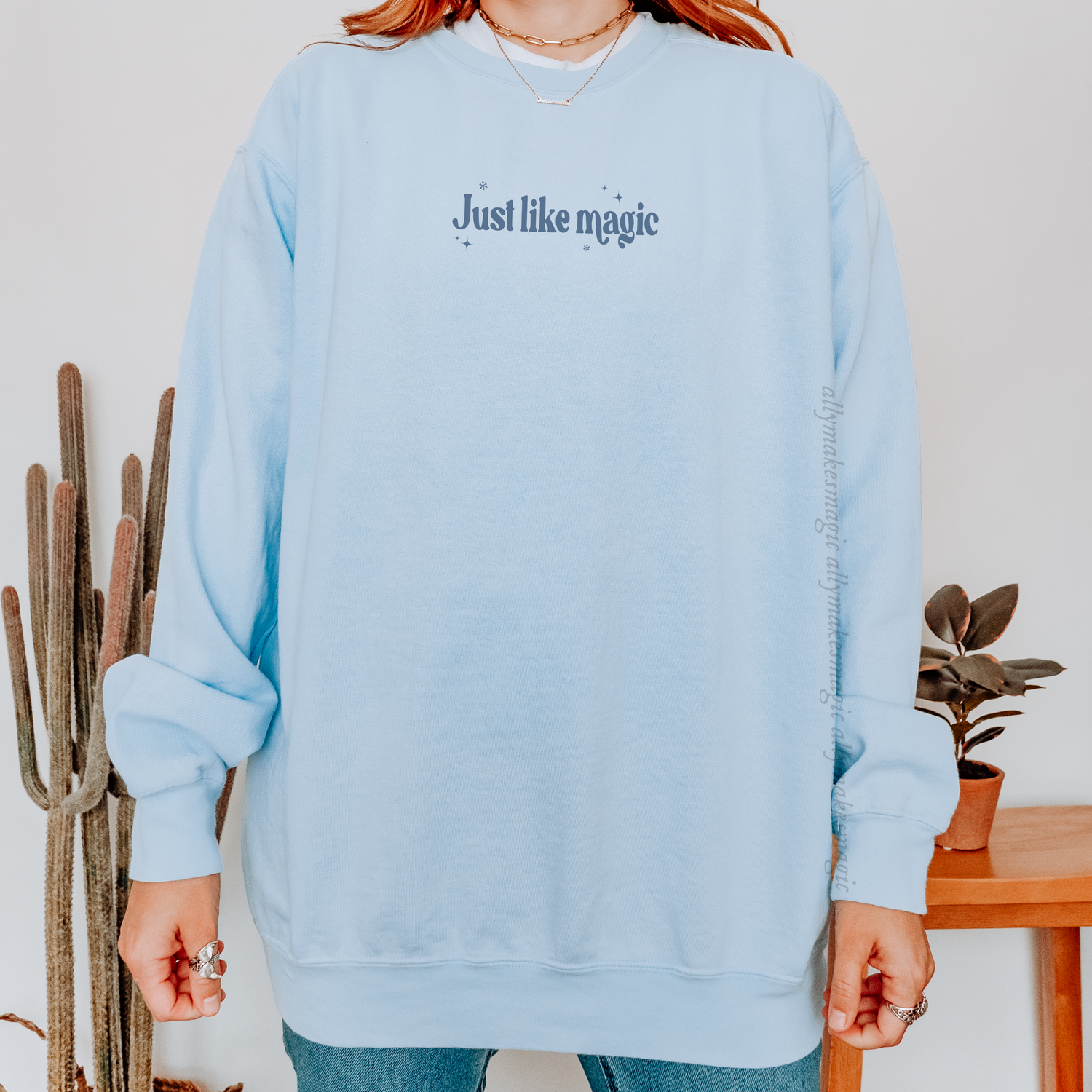 icy & blue (just like magic) pullover