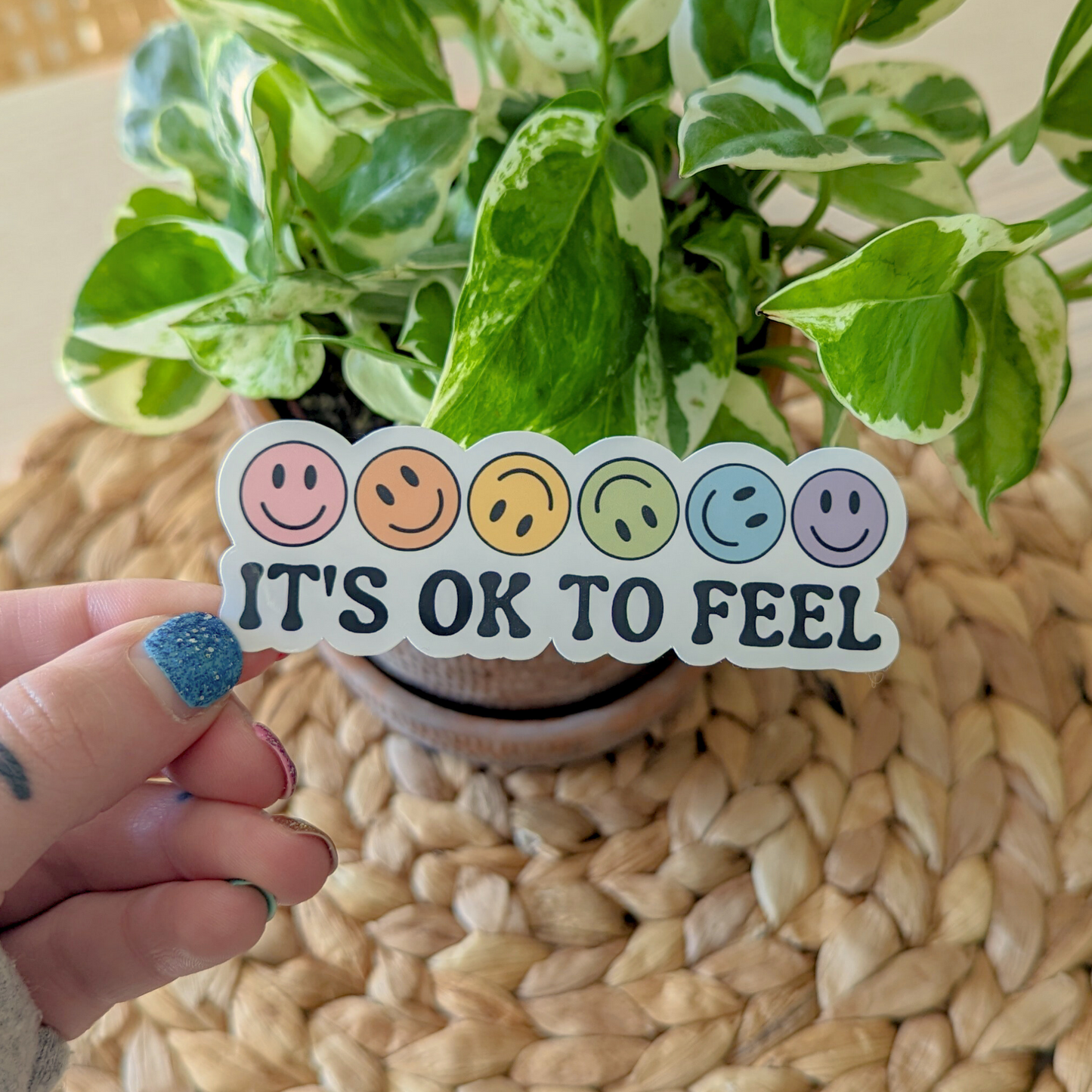 it's ok to feel sticker