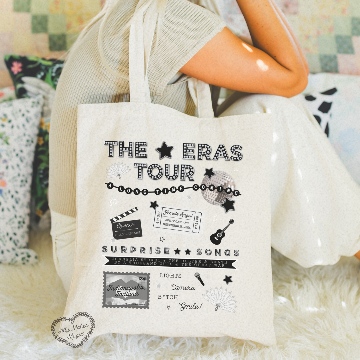 indianapolis night 3 tote bag *custom*