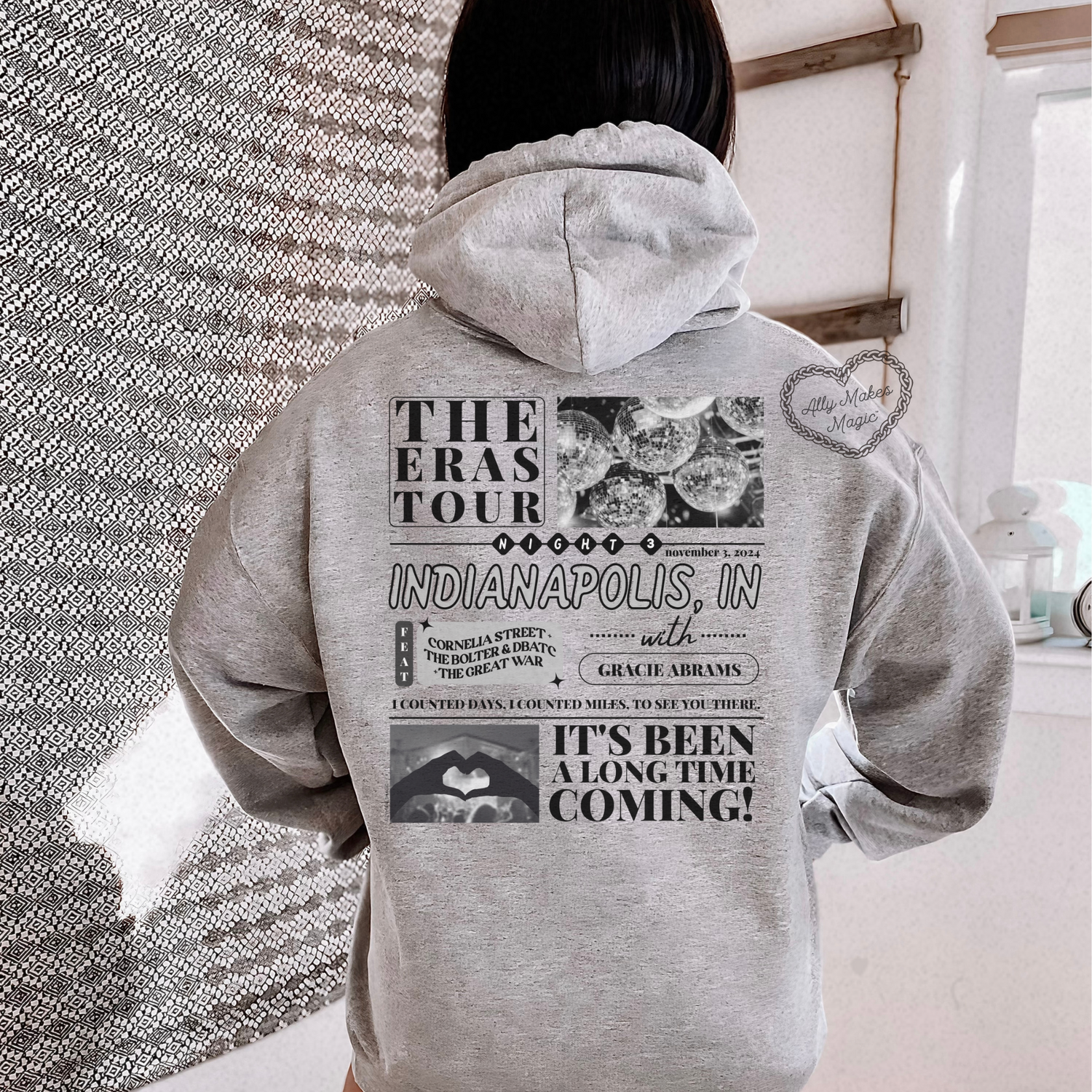 indianapolis night 3 hoodie *custom*