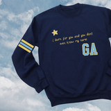 close to u varsity sweater