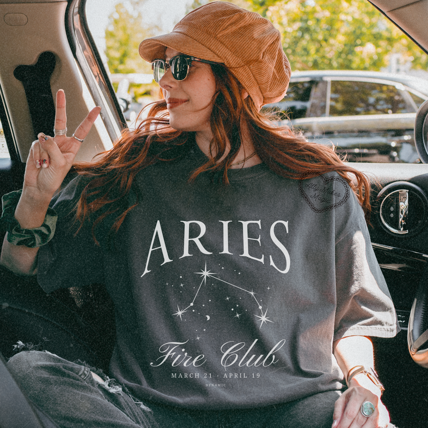 aries zodiac tee | comfort colors