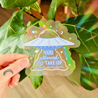 ufo suncatcher sticker