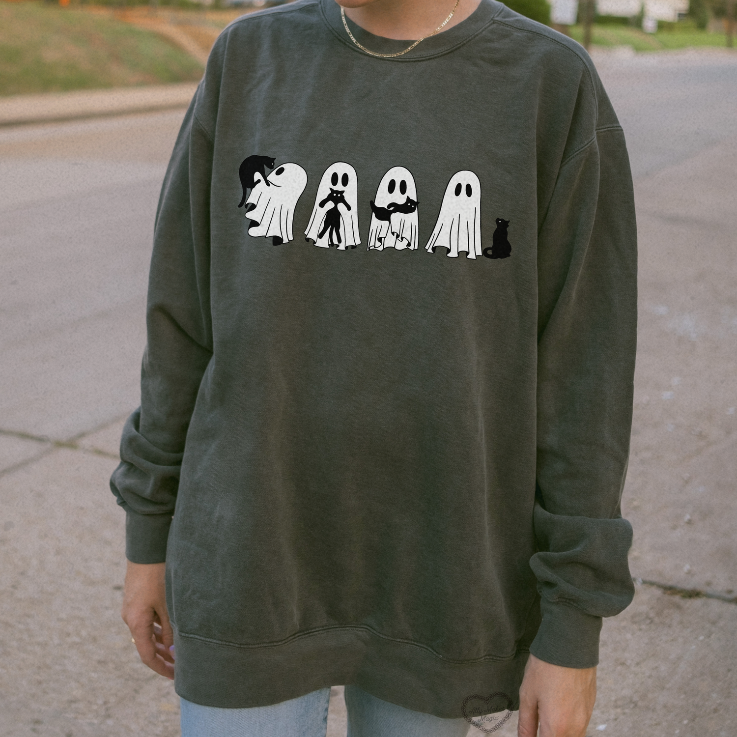 feline frights crewneck