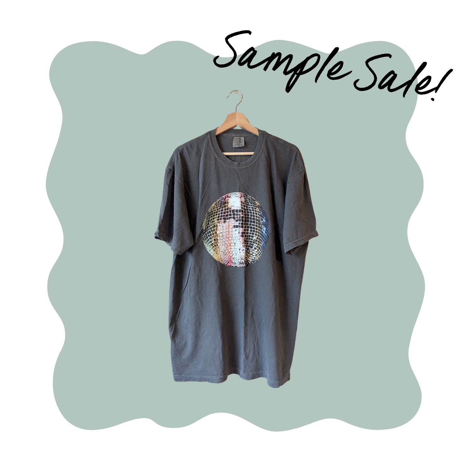 (XL) vintage mirrorball tee *sample sale*