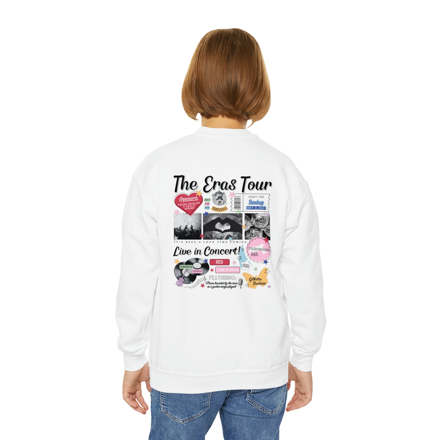 foxborough night 3 youth retro sweater