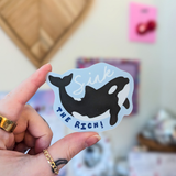 sink the rich matte sticker