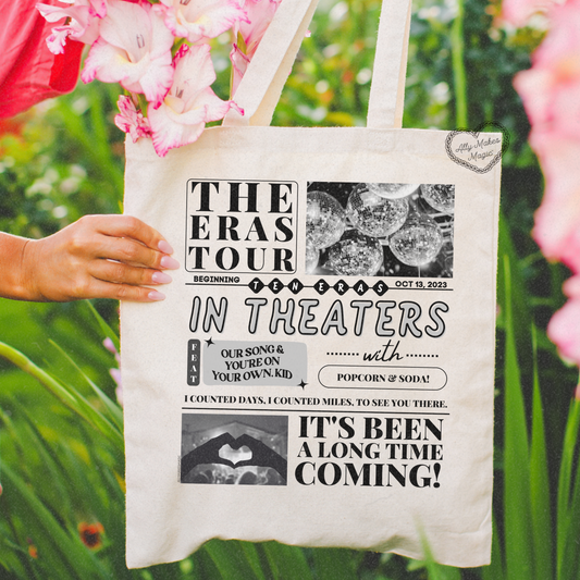 the eras movie tote bag (theater version)