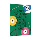you love the game poster