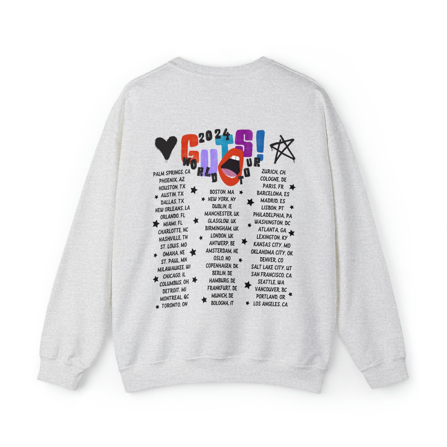 guts tour crewneck