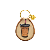 iced coffee keychain